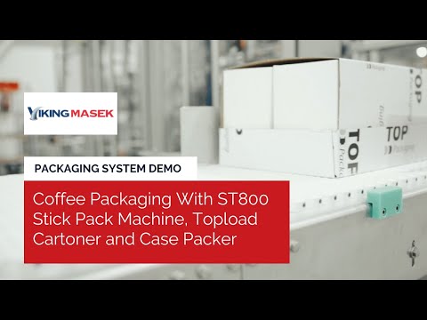 How to Package Coffee With ST800 Stick Pack Machine With Top Load Cartoner and Wrap-&amp; Case Packer