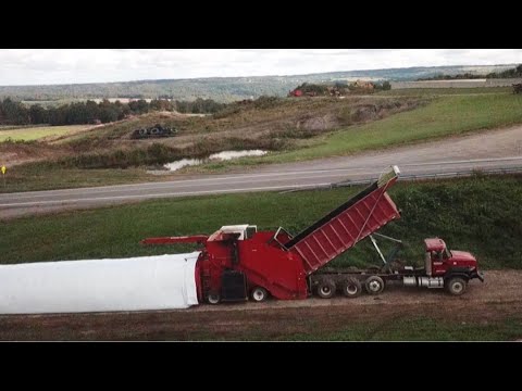 Bagging Silage with a Versa Silage bagging machine