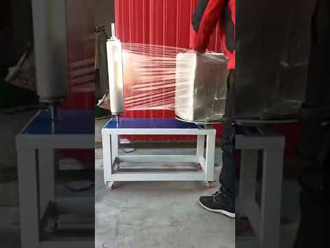 Small Turntable Stretch Film Shrink Pallet Wrapper Wrapping Machine Manufacturers For Sale