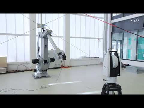 Measurement of industrial robots to increase accuracy