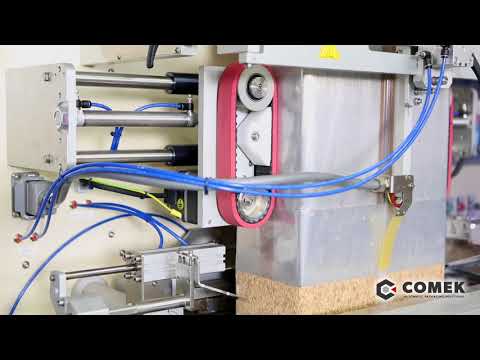 Paxon Packaging Automatic line bulk block-bottom bags vacuum packed on VFFS