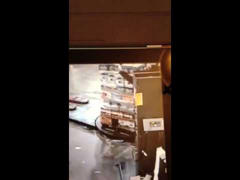 Man eaten by shrink wrap machine