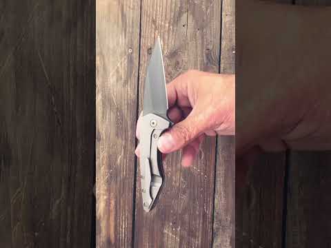 Titanium Flipper Knife !#shorts #youtubeshorts #knife