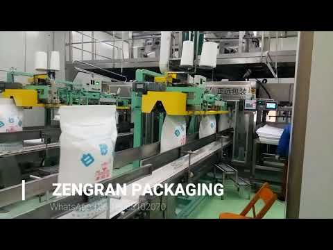 50kg crystal sugar packaging and palletizing line