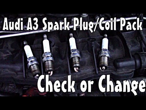 Audi A3 Spark Plug - Coil Pack Check or Change P0301 P0300 etc