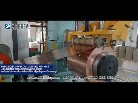 KINGREAL High Precision Copper Coil Slitting line Machine, Slitting And Rewinding