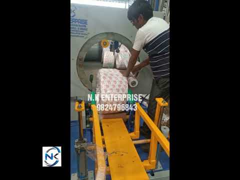 Cable coil wrapping machine | Vertical Coil Wrapping Machine with auto Loading/unloading coil.