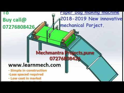 Paper bag making machine 2022 Final year project