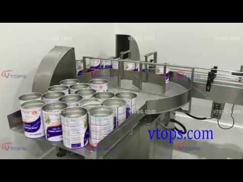 Auto Milk Powder Filling Canning Seaming Production Line for Metal Tin Can | Tin Packing Machine