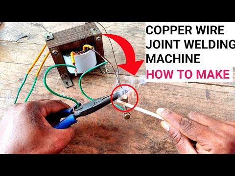 copper wire joint transformer winding and data || copper wire welding machine making at home 🏠