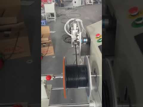 Automatic cable winding machine with meter counting function