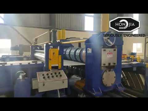 Steel coil slitting machine HR CR SS 0.5~6x1700 Slitting line double head with Two-arm turnstile