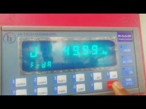 How to Reset Bagging Quantity Of Hi-tech Weighing &amp; Bagging Machine HT-009