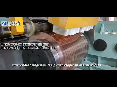 How does the narrow strips slitting machine work? Slitter For Channel Coil Slitting Test