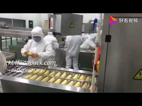 Corn cobs vacuum packing machine automatic packaging line