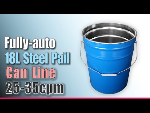 Steel Bucket Can Line #canmaking #canline