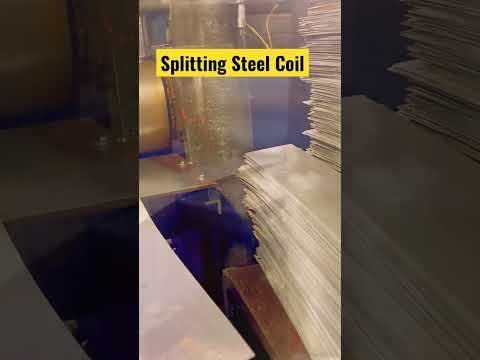 Splitting Process of Steel Coil #shorts #industrial