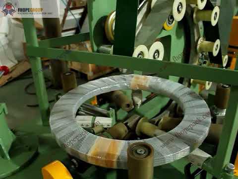 Horizontal type coil packing machine by bubble film, paper, woven.