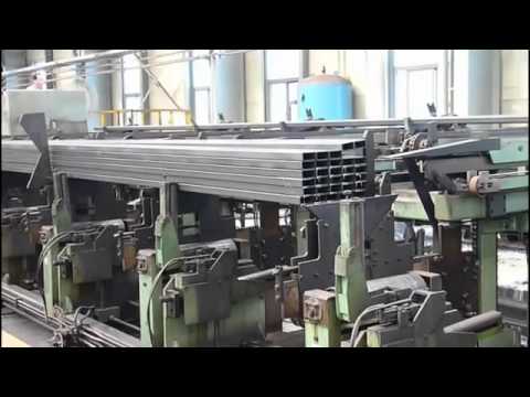 Automatic steel tube bundling&amp;strapping packing line