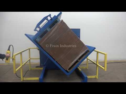 Cherry&#039;s Industrial Free Standing Single Clamp 180° Hydraulic Pallet Inverter Demonstration