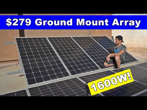 $279 Ground Mount Solar Array - DIY Friendly!