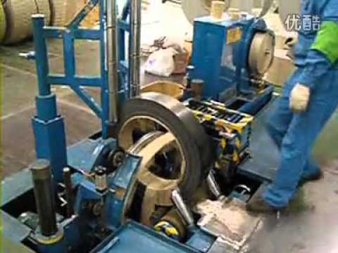 Horizontal strip steel/band steel stretch wrapping machine