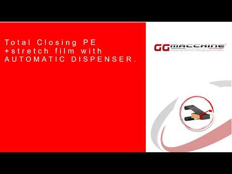 Total Closing PE+stretch film with AUTOMATIC DISPENSER Orbital Stretch wrapper Stainless Industry