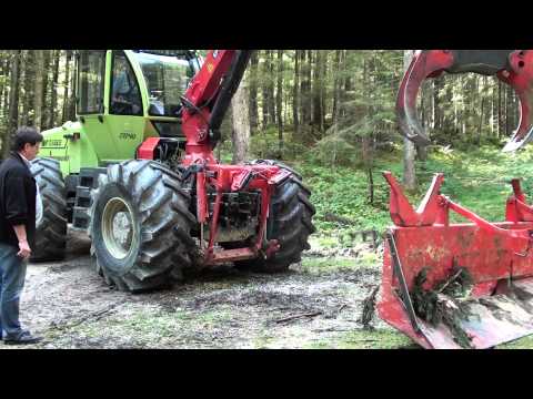 WF Trac 2040 vom 8 Rad zum Skidder unter 5 min