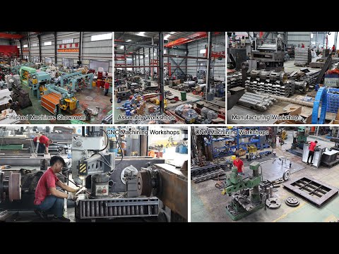 KINGREAL Slitting Machine Manufacturer Workshop,Coil Slitting Line With High Precision Manufacturing