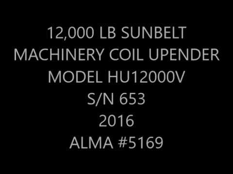 12,000 LB SUNBELT MACHINERY COIL UPENDER FOR SALE - ALMA #5169