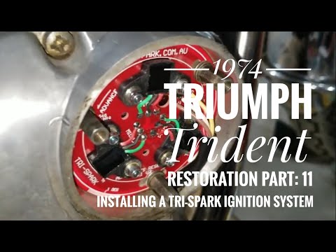 1974 Triumph Trident restoration Part 11, Installing a Tri-Spark ignition system