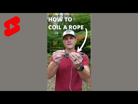 NO MORE TANGLES // How to Coil a Rope #shorts