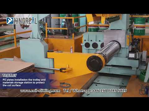 KINGREAL Stainless Steel Coil Slitting Machine With Hydraulic Cantilever Decoiler, Slitting Line