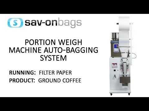 Table Top Weighing Machine with Auto Bagger System - Running Filter Paper