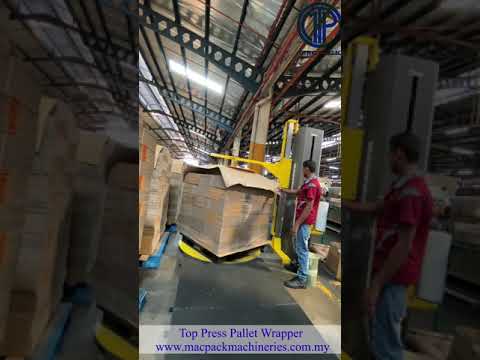 Pallet Stretch Wrapper Machine with Top Press Features