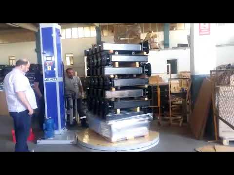 Pss200 pallet stretch wrapping machine ( with Powered prestretching unit)