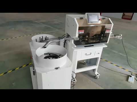 YH-8030 Automatic wire stripping cutting machine with cable winding machine