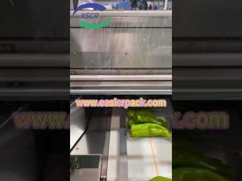 Horizontal Flow Wrapper Cling Film Packaging Machine Full Automatic Plastic Film Packing Machinery