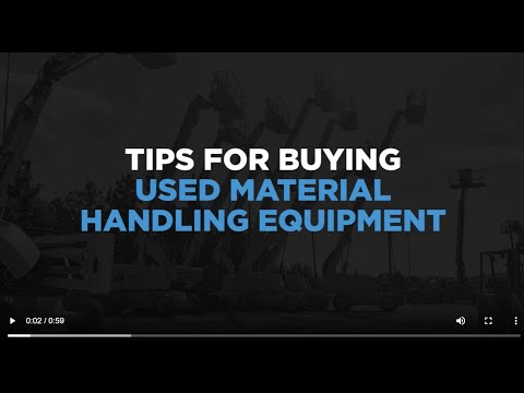 Tips for Buying Used Material Handling Equipment