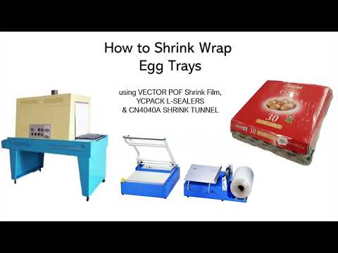 Shrink Wrapping Egg Trays