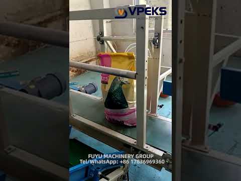 Bird feed automatic weighing, packing and palletizing line by Vpeks