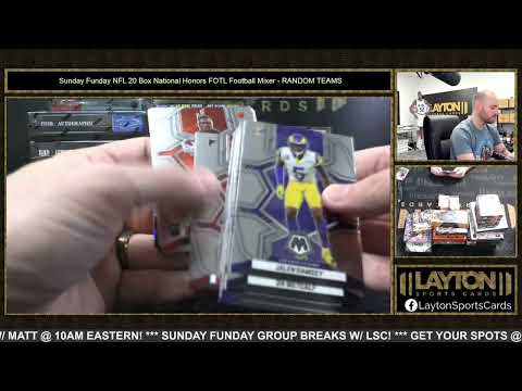 SUCH A SICK MIXER! ALLEN ROOKIE! Sunday Funday NFL 20 Box National Honors FOTL Football Mixer