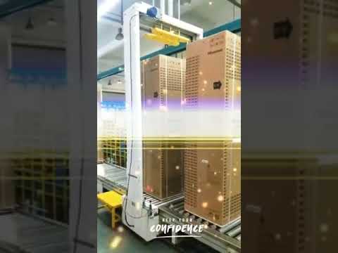 vertical pallet strapping machine pallet stretch wrapping machine pallet packaging line