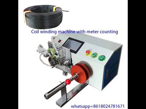 Automatic cable winding machine can wind the cable orderly| wire coil winding machine with counting