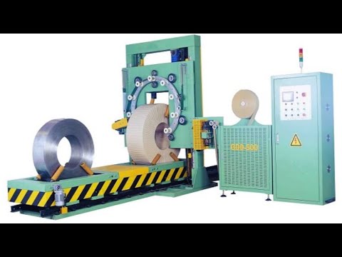 Steel coil packing machine