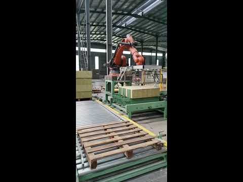 Rock wool production line-robotic arm in packing section