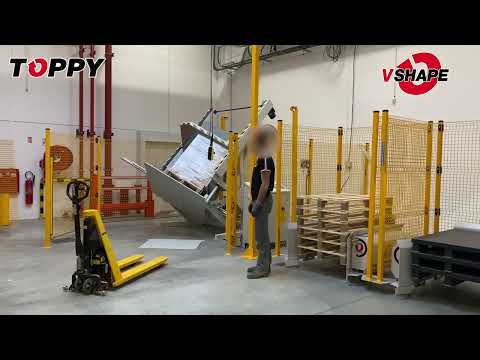 Pallet inverter &quot;Toppy V-Shape&quot; (PHARMACEUTICAL COMPANY)