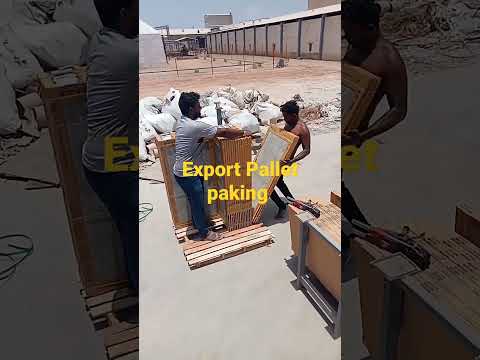 પેલેટ નુ કામ | Export pallet paking | pallet wrapper @ExpoGanee #shorts #shortsfeed #trending