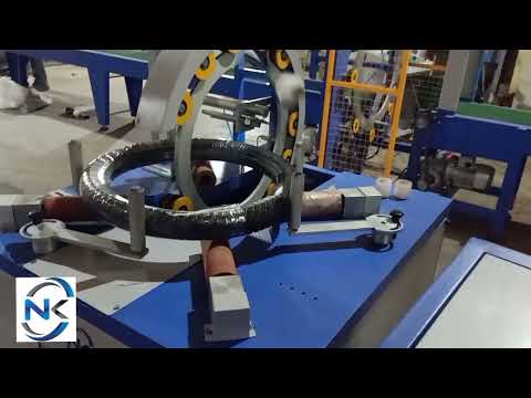 Horizontal coil Wrapping Machine | GI wire wrapping machine