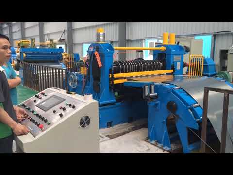 Slitter rewinder machine 0.2~2X1400 CR steel coil slitter machine sheet metal coil cutting machine